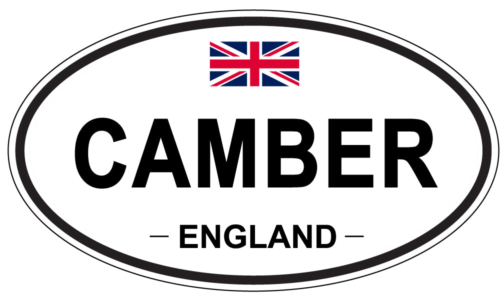 CAMBER, ENGLAND - Oval Sticker