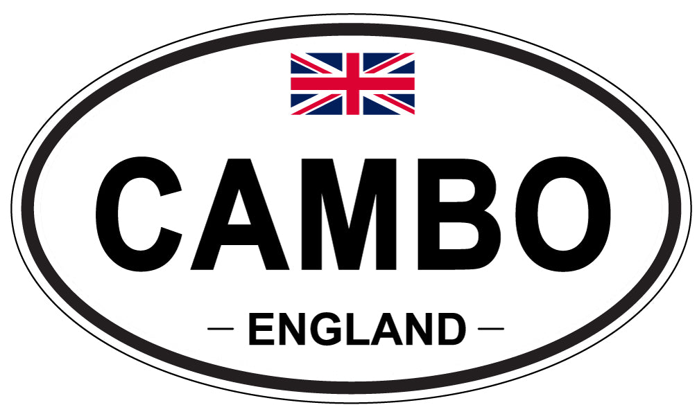 CAMBO, ENGLAND - Oval Sticker