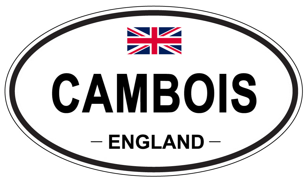 CAMBOIS, ENGLAND - Oval Sticker