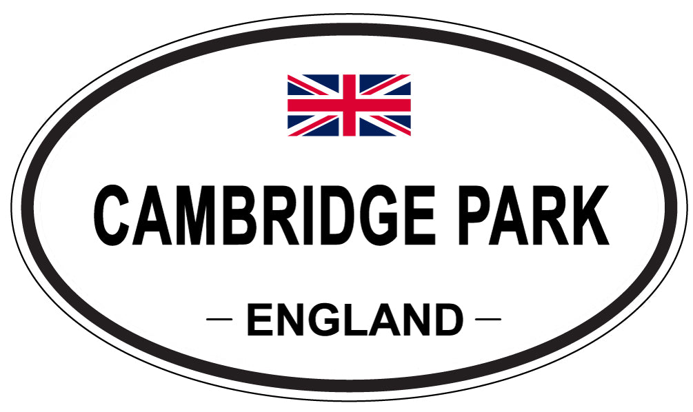 CAMBRIDGE PARK, ENGLAND - Oval Sticker