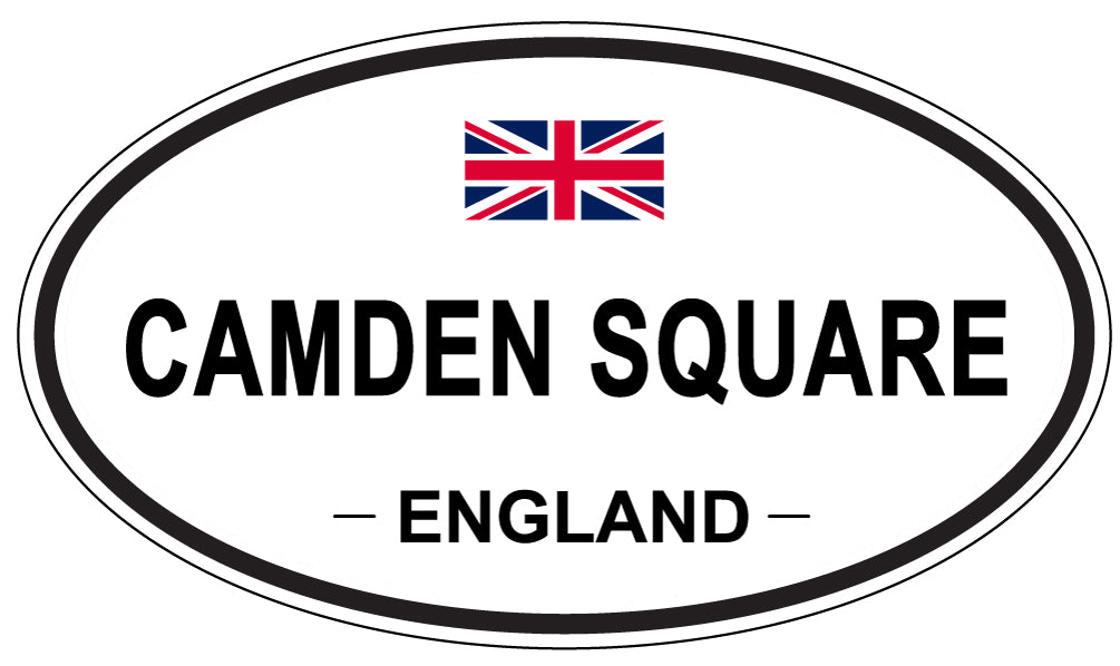 CAMDEN SQUARE, ENGLAND - Oval Sticker