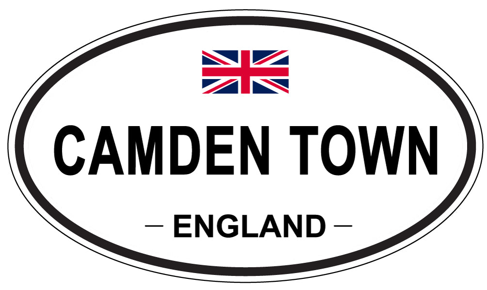 CAMDEN TOWN, ENGLAND - Oval Sticker