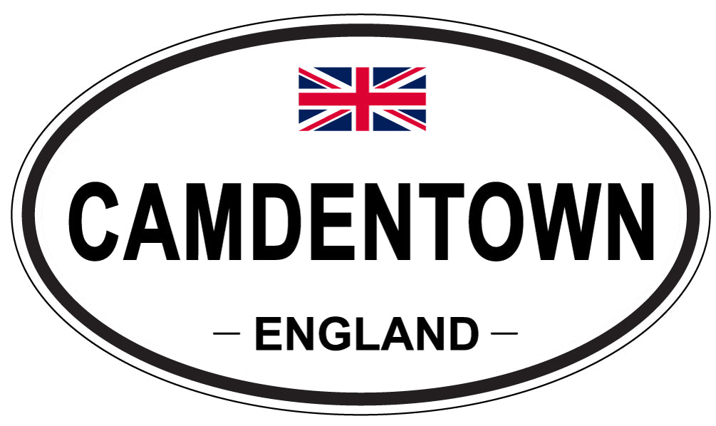 CAMDENTOWN, ENGLAND - Oval Sticker
