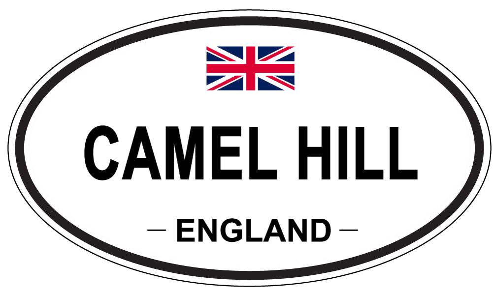 CAMEL HILL, ENGLAND - Oval Sticker