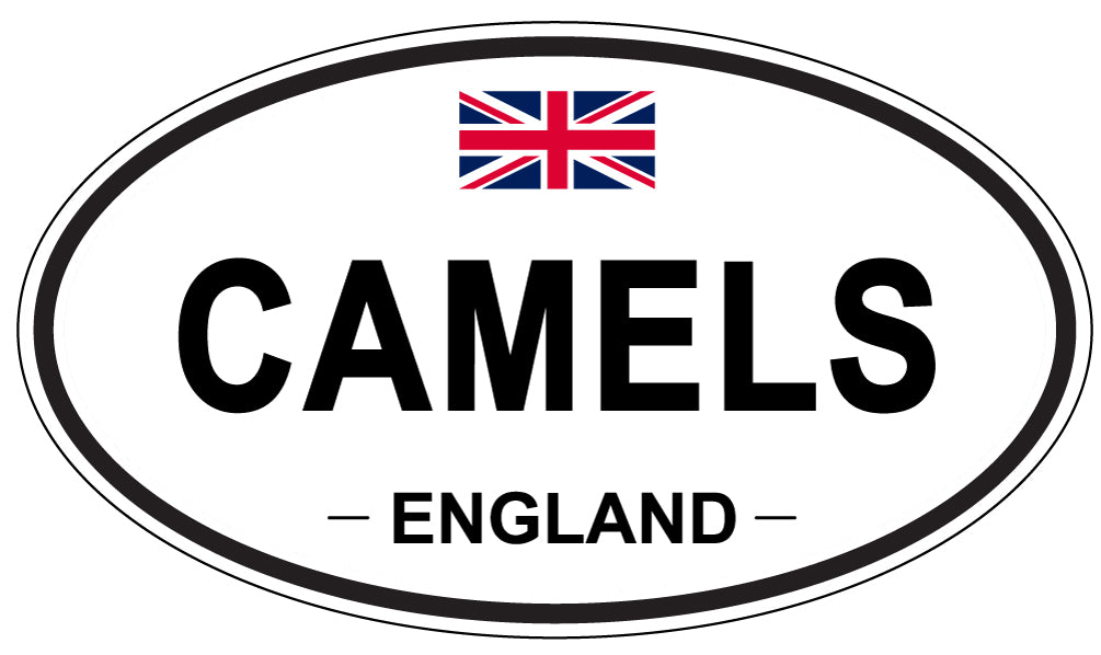 CAMELS, ENGLAND - Oval Sticker