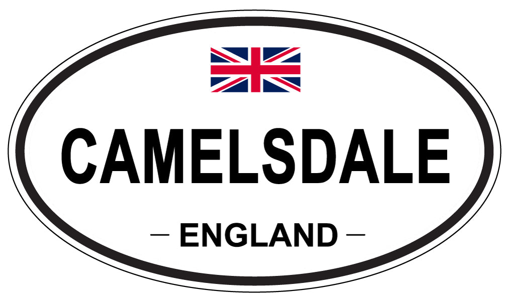 CAMELSDALE, ENGLAND - Oval Sticker