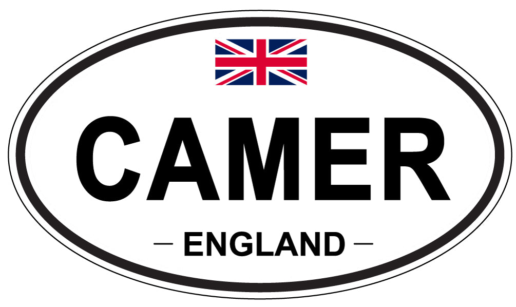 CAMER, ENGLAND - Oval Sticker