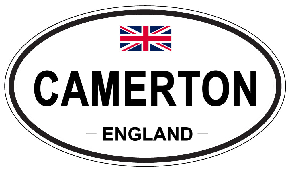CAMERTON, ENGLAND - Oval Sticker