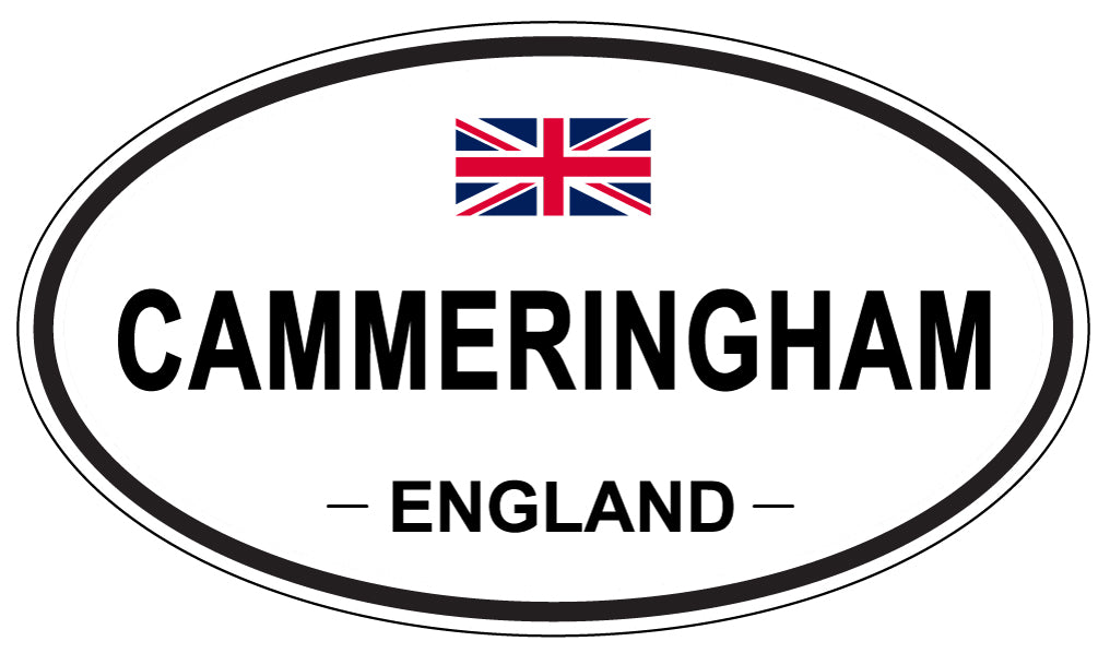 CAMMERINGHAM, ENGLAND - Oval Sticker