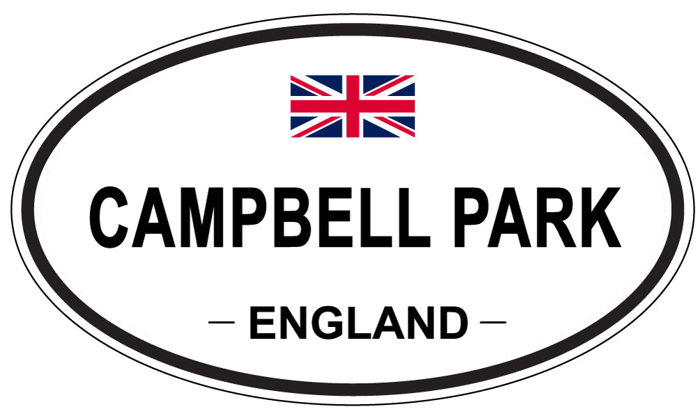 CAMPBELL PARK, England - Oval Magnet