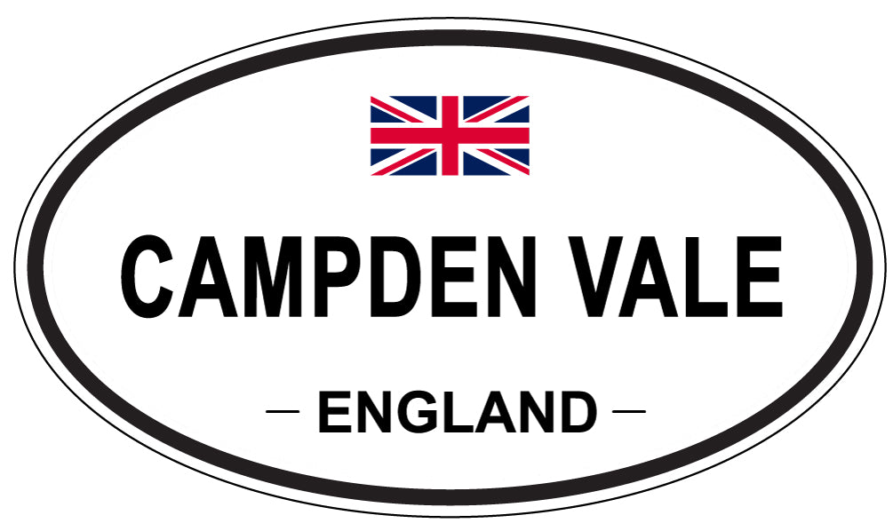 CAMPDEN VALE, ENGLAND - Oval Sticker
