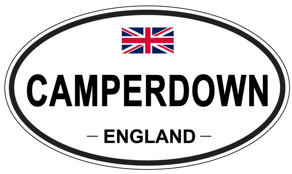 CAMPERDOWN, ENGLAND - Oval Sticker