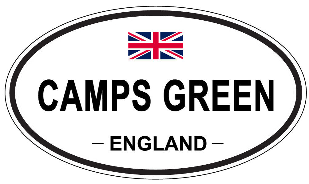 CAMPS GREEN, ENGLAND - Oval Sticker