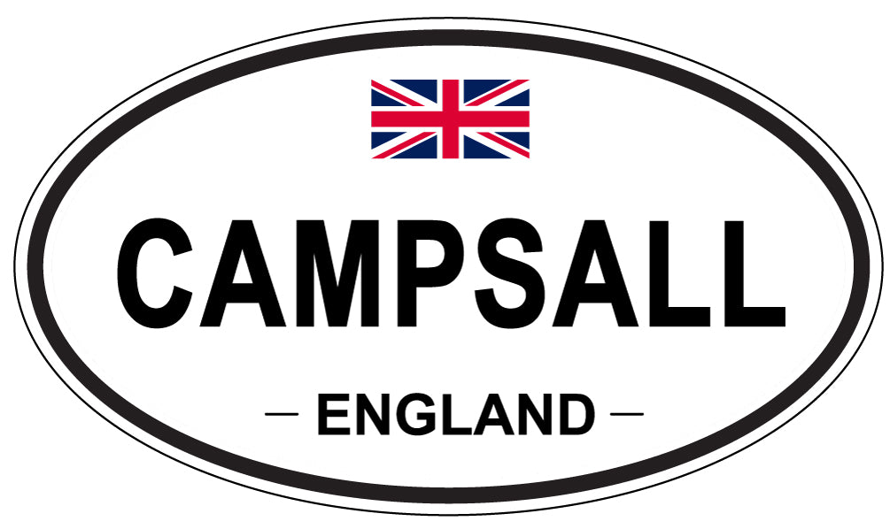 CAMPSALL, ENGLAND - Oval Sticker