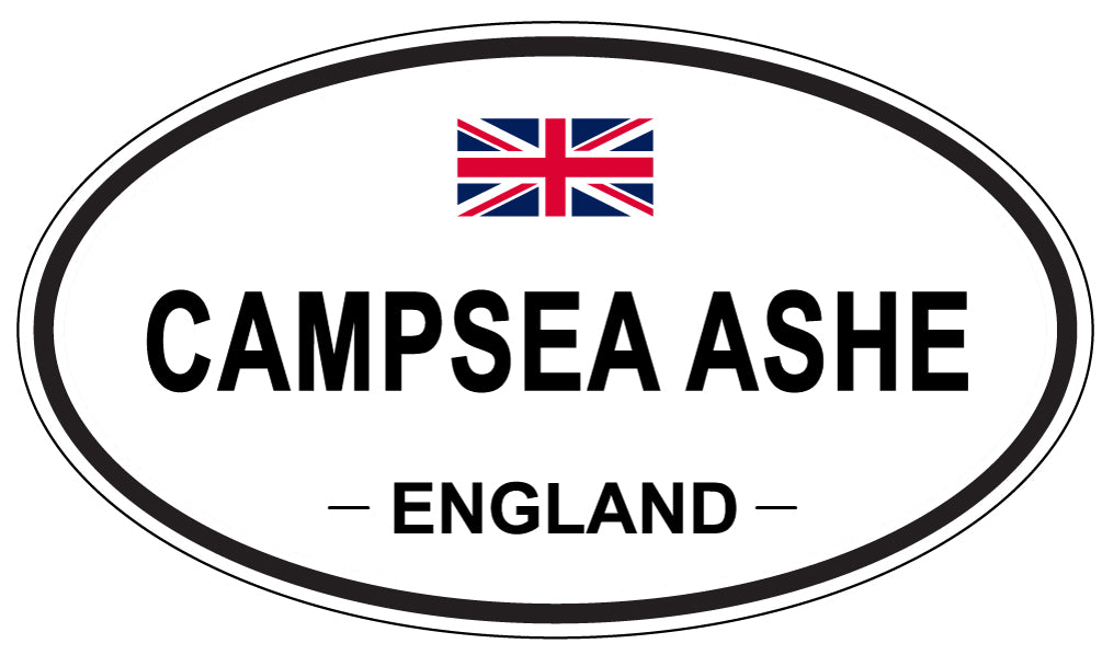 CAMPSEA ASHE, ENGLAND - Oval Sticker