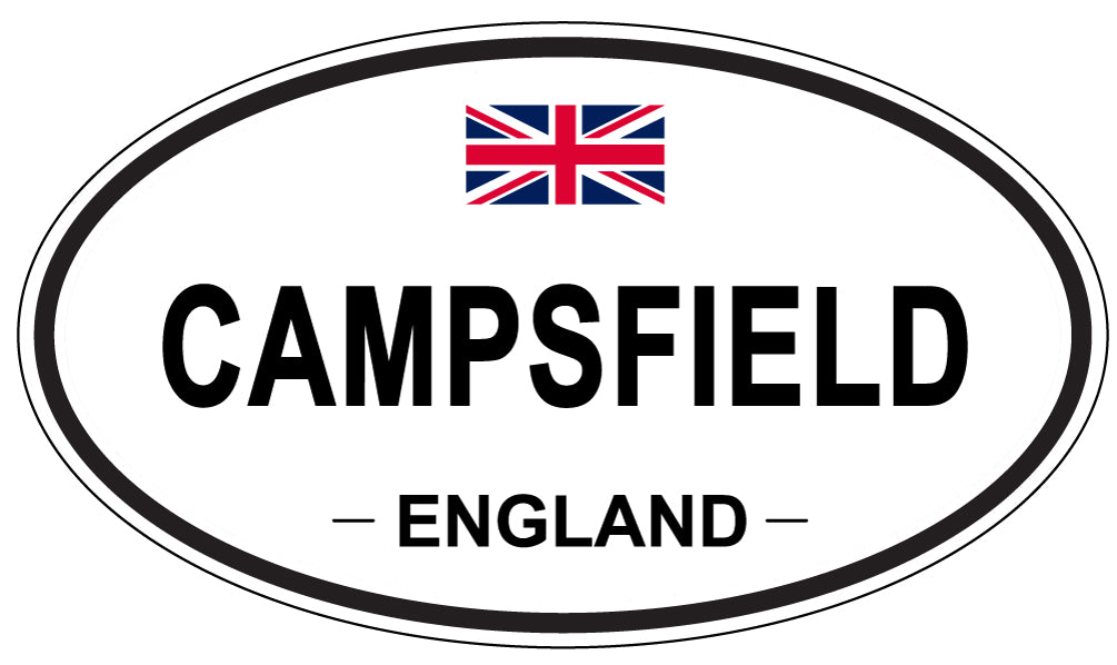 CAMPSFIELD, ENGLAND - Oval Sticker