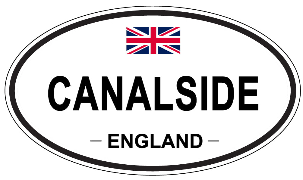 CANALSIDE, ENGLAND - Oval Sticker