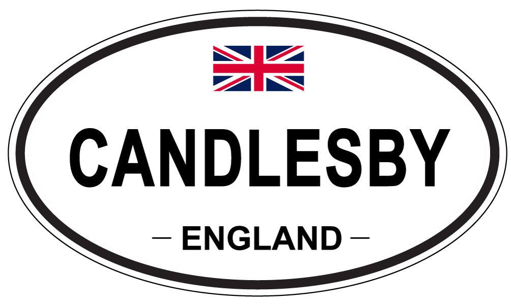 CANDLESBY, ENGLAND - Oval Sticker