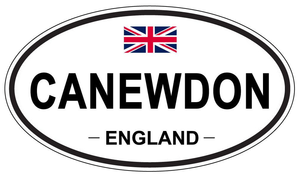 CANEWDON, ENGLAND - Oval Sticker