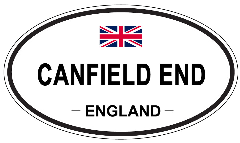 CANFIELD END, ENGLAND - Oval Sticker