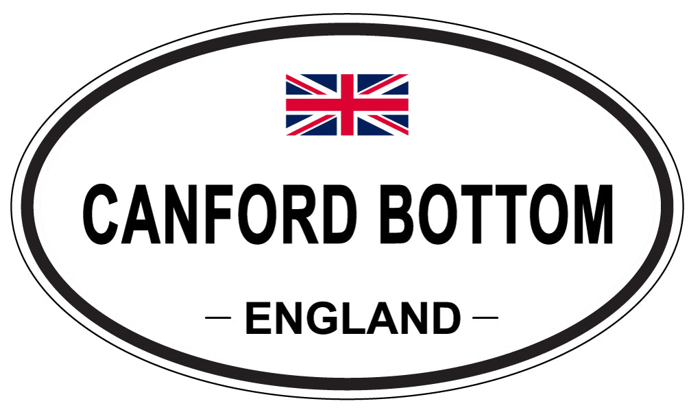 CANFORD BOTTOM, ENGLAND - Oval Sticker