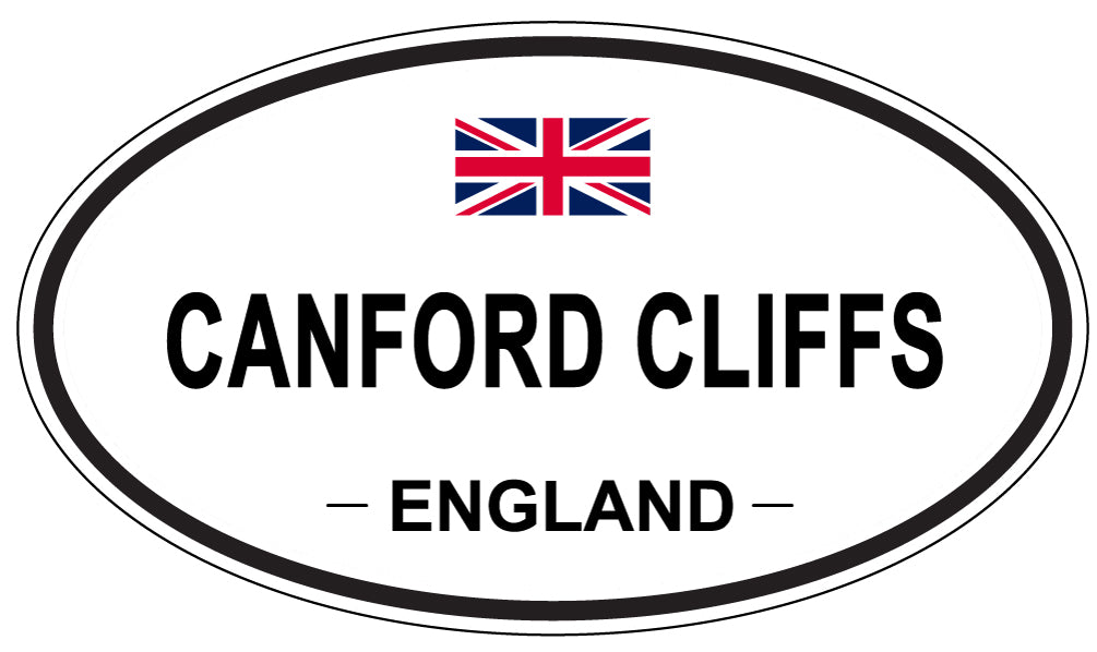 CANFORD CLIFFS, ENGLAND - Oval Sticker