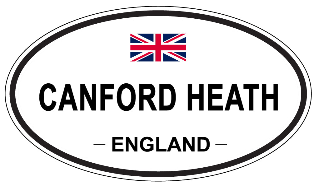 CANFORD HEATH, ENGLAND - Oval Sticker
