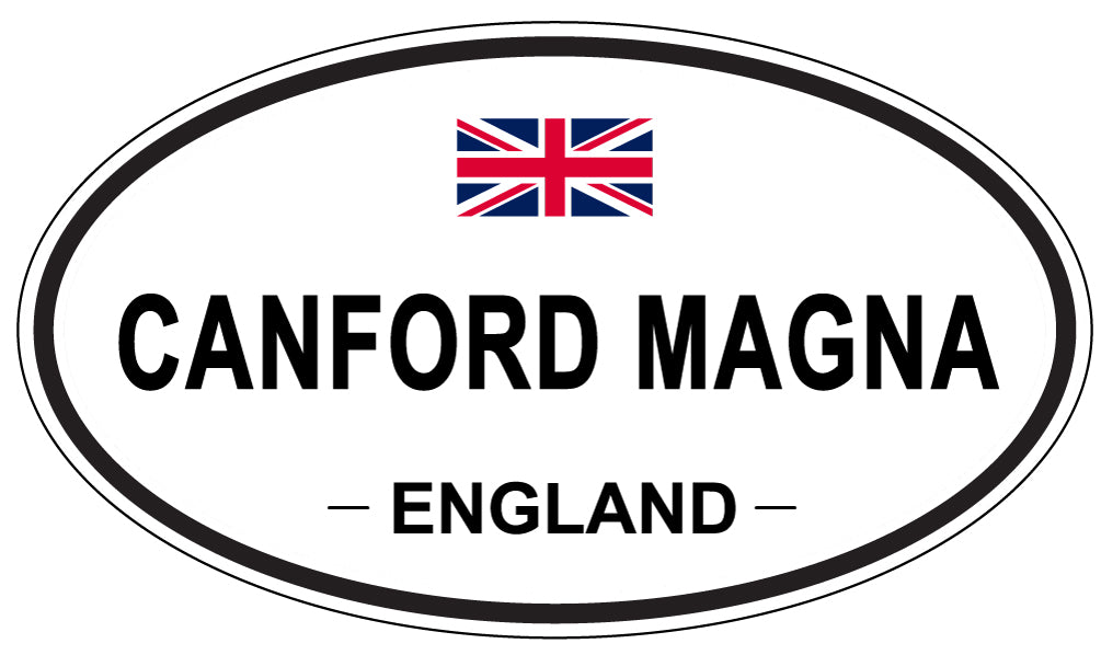 CANFORD MAGNA, ENGLAND - Oval Sticker