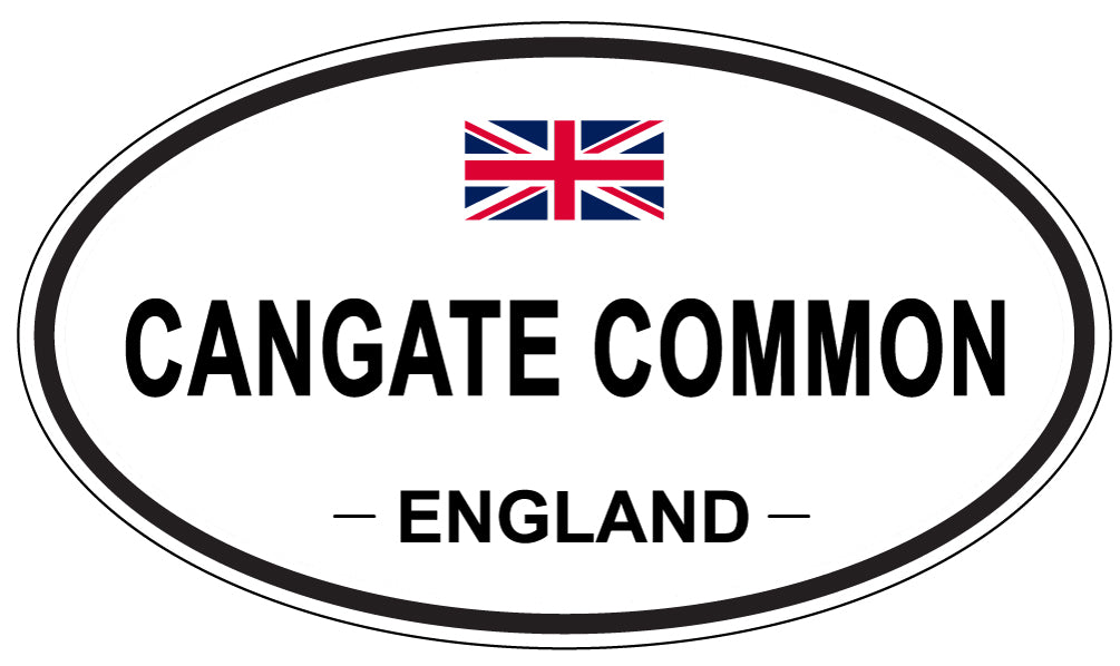 CANGATE COMMON, ENGLAND - Oval Sticker