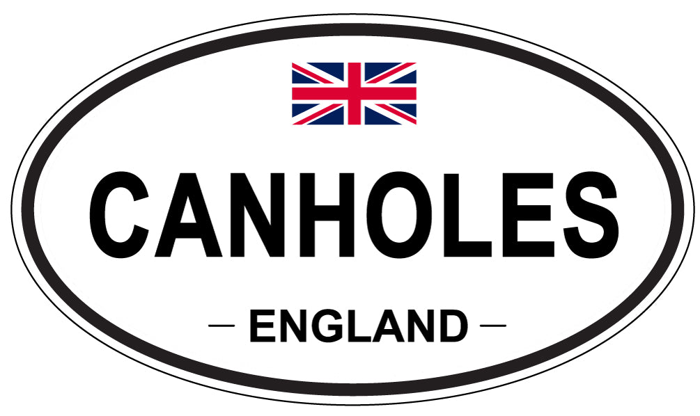 CANHOLES, ENGLAND - Oval Sticker