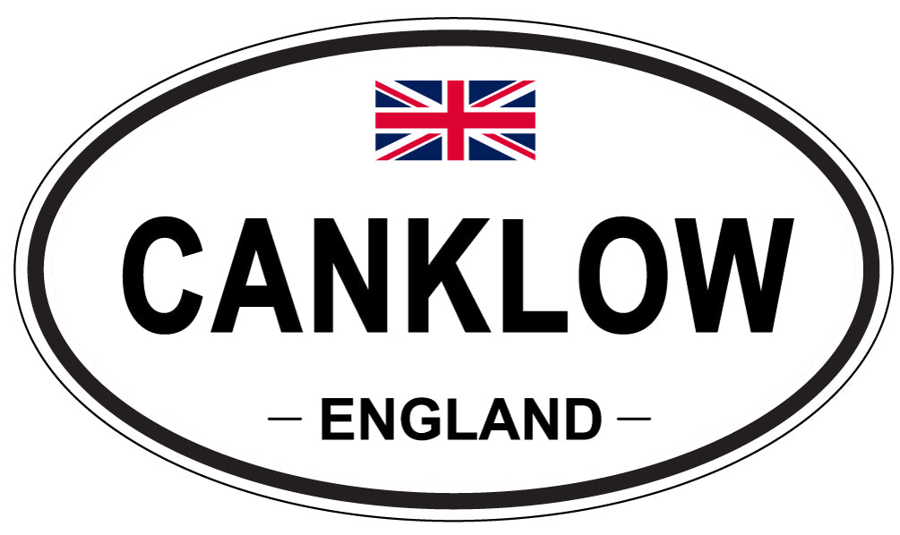 CANKLOW, ENGLAND - Oval Sticker