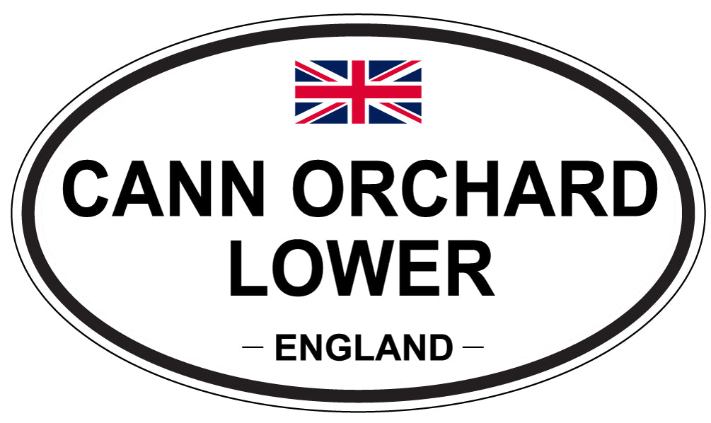 CANN ORCHARD LOWER, ENGLAND - Oval Sticker