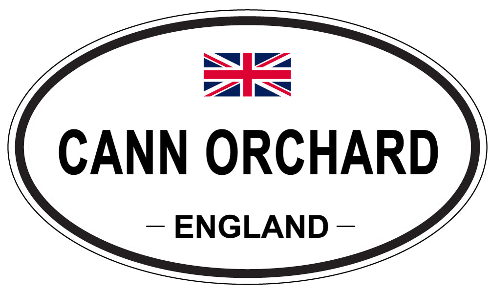 CANN ORCHARD, ENGLAND - Oval Sticker