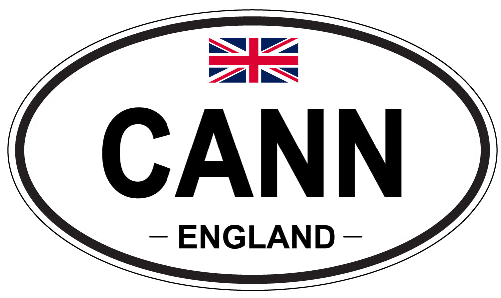 CANN, ENGLAND - Oval Sticker