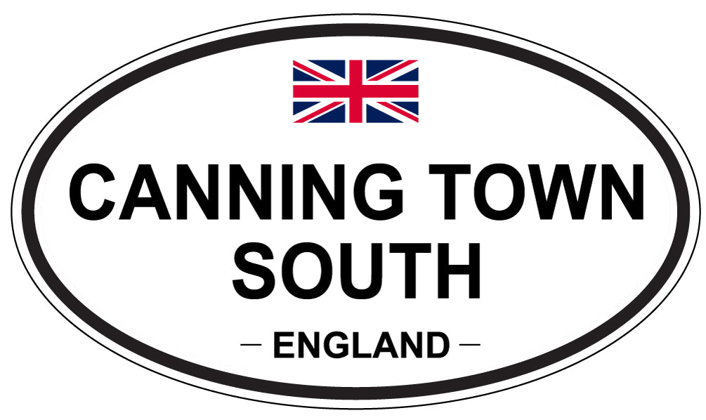 CANNING TOWN SOUTH, ENGLAND - Oval Sticker
