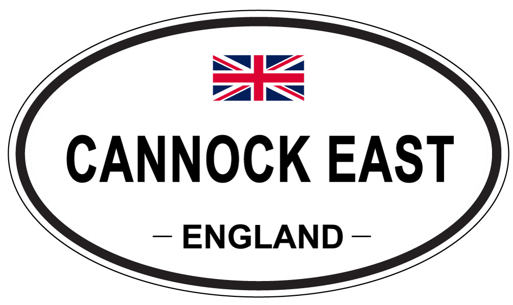 CANNOCK EAST, ENGLAND - Oval Sticker