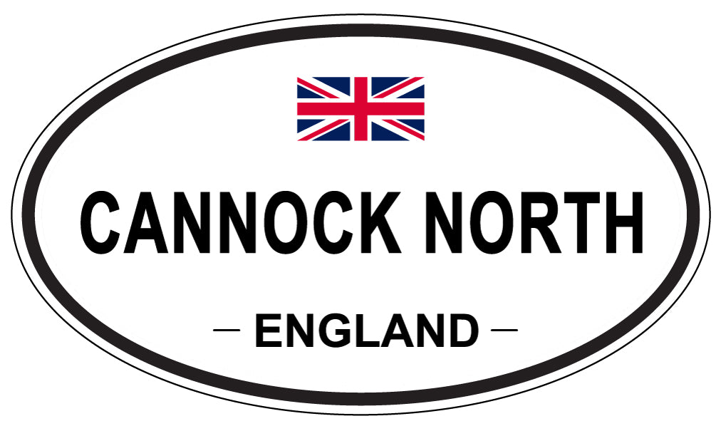 CANNOCK NORTH, ENGLAND - Oval Sticker