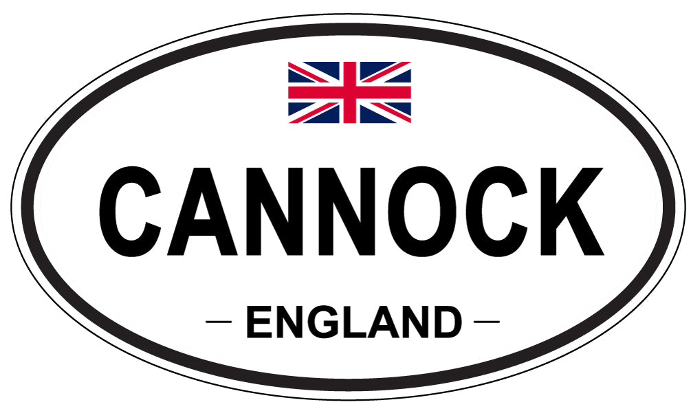 CANNOCK, ENGLAND - Oval Sticker