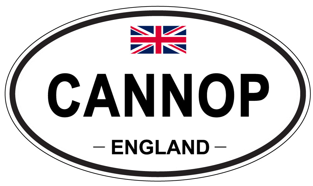 CANNOP, ENGLAND - Oval Sticker