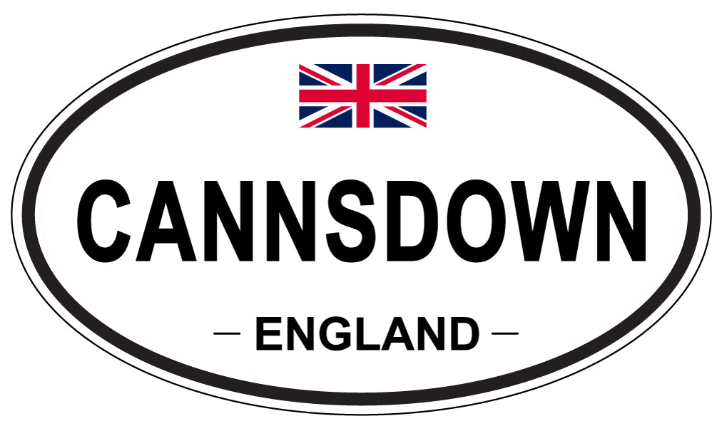 CANNSDOWN, ENGLAND - Oval Sticker