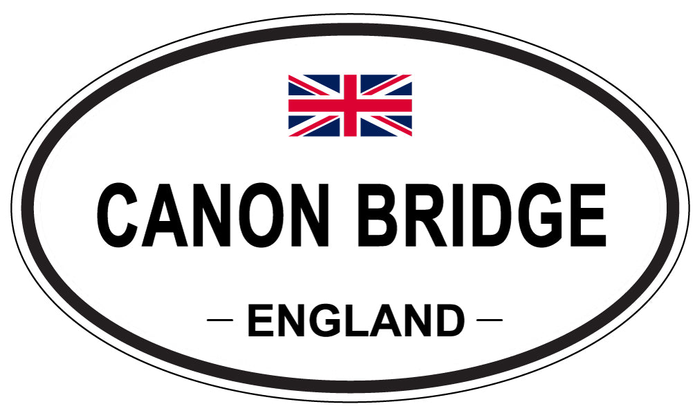CANON BRIDGE, ENGLAND - Oval Sticker