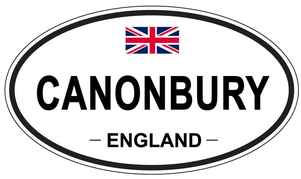 CANONBURY, ENGLAND - Oval Sticker