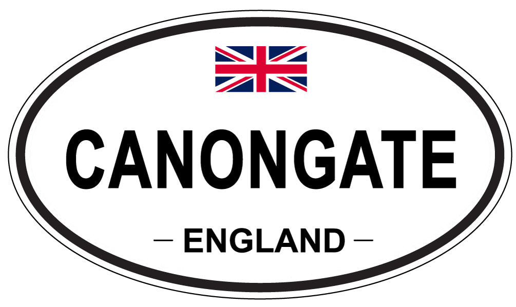 CANONGATE, ENGLAND - Oval Sticker