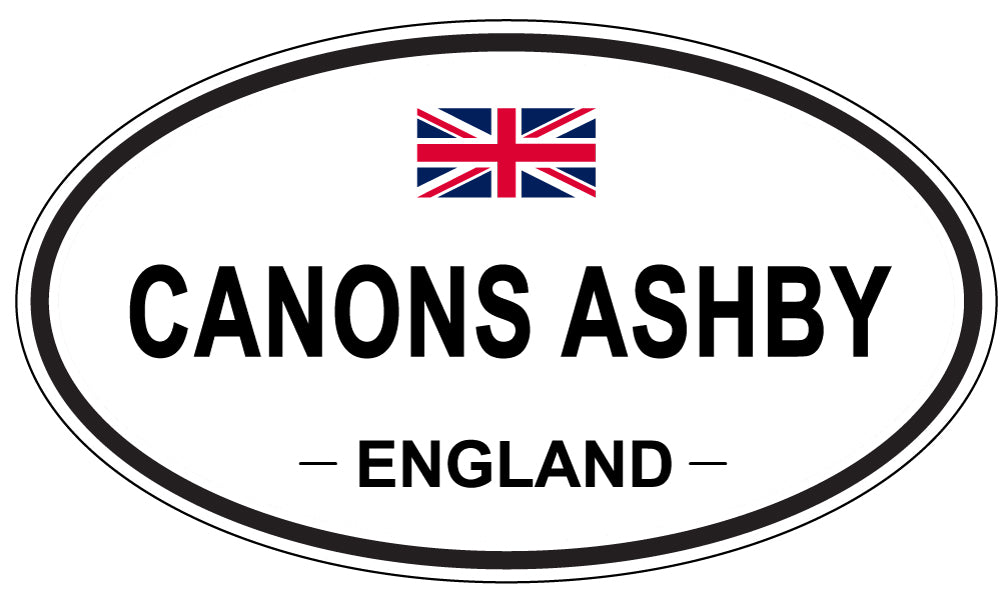 CANONS ASHBY, ENGLAND - Oval Sticker