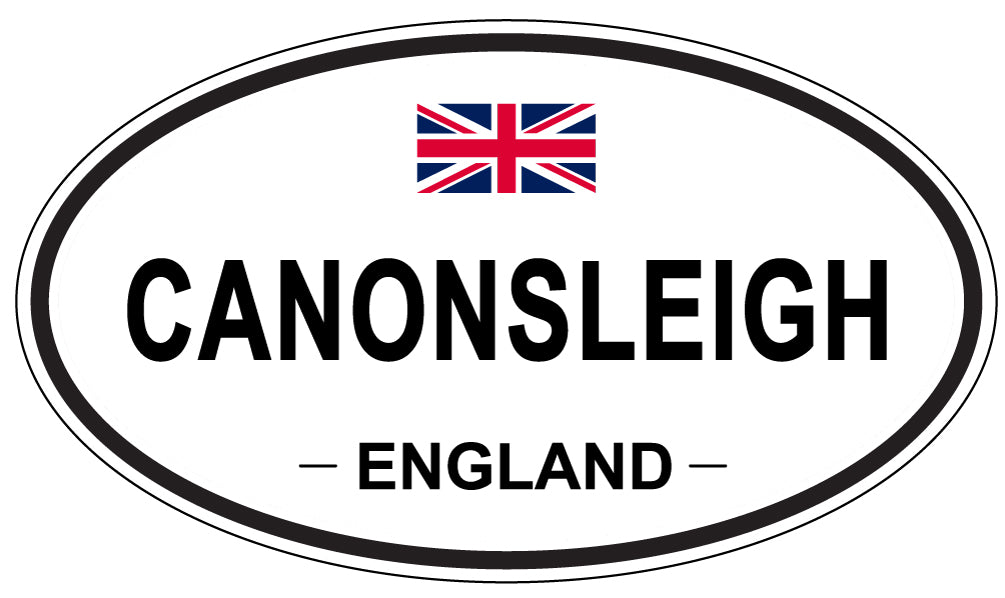 CANONSLEIGH, ENGLAND - Oval Sticker