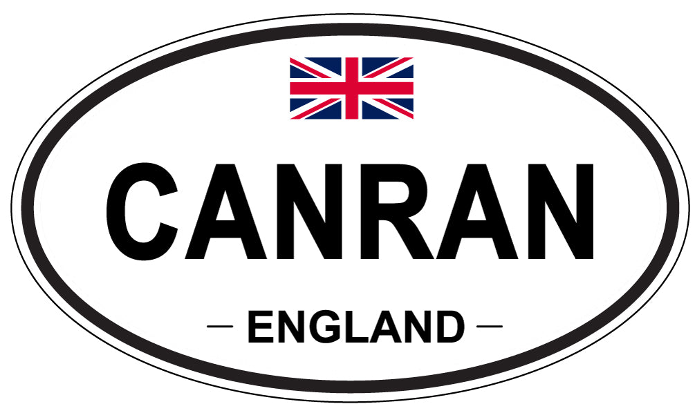CANRAN, ENGLAND - Oval Sticker