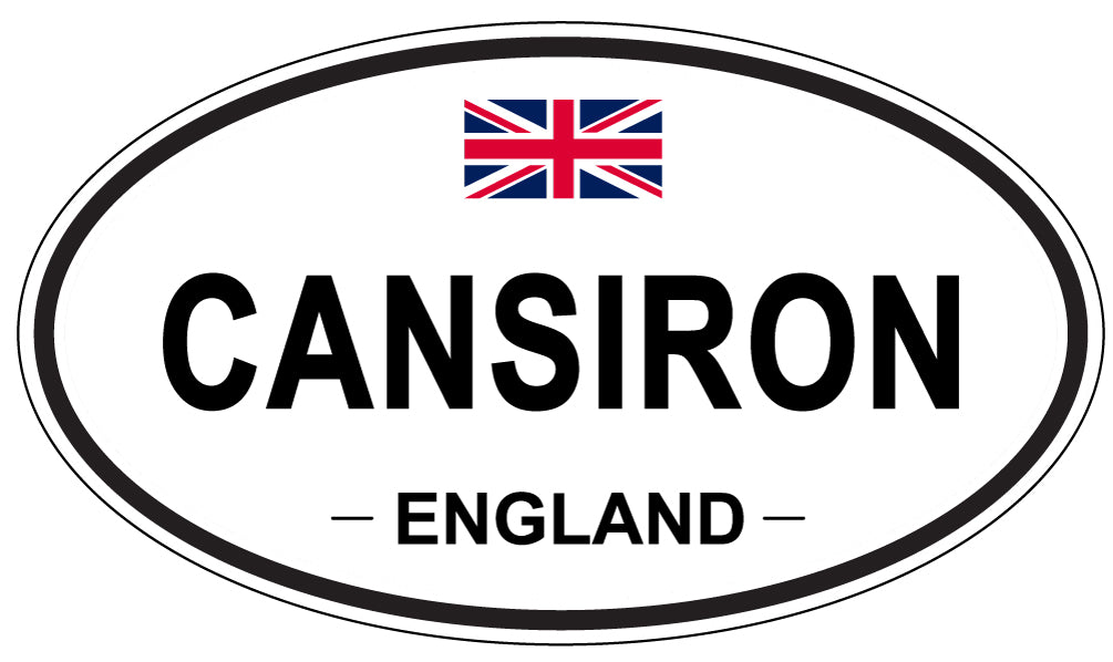 CANSIRON, ENGLAND - Oval Sticker