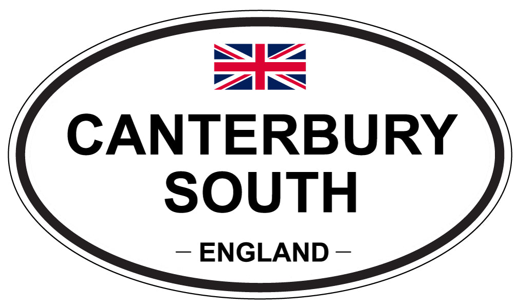 CANTERBURY SOUTH, ENGLAND - Oval Sticker