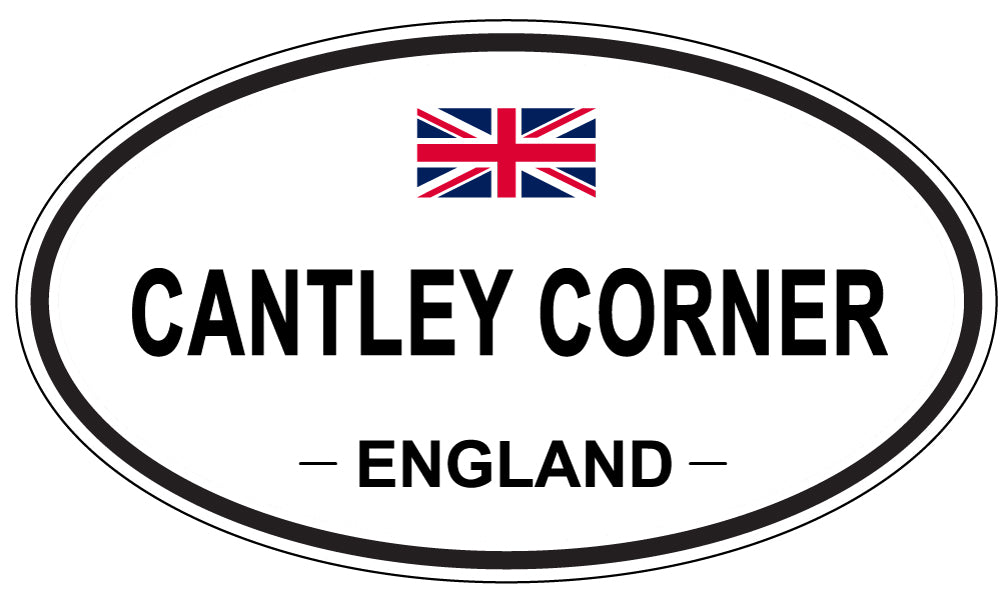 CANTLEY CORNER, ENGLAND - Oval Sticker