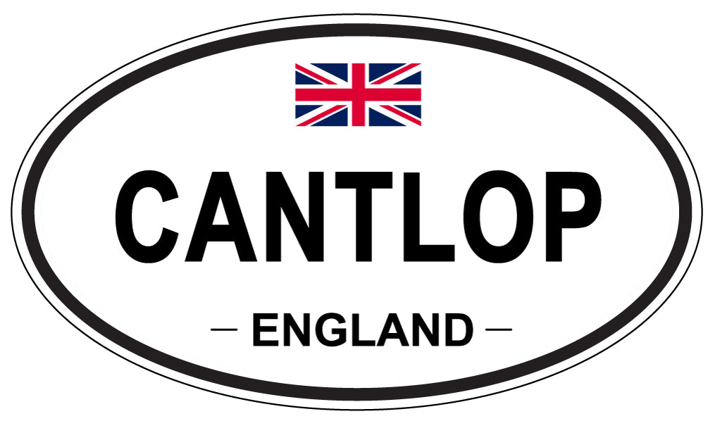 CANTLOP, ENGLAND - Oval Sticker